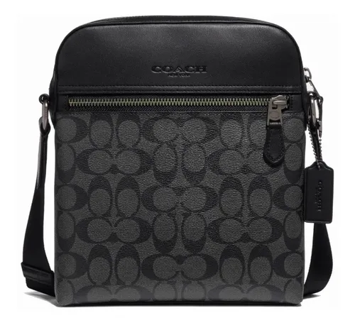 Neceser Mensajera Coach Vanvas Black Original New Collection