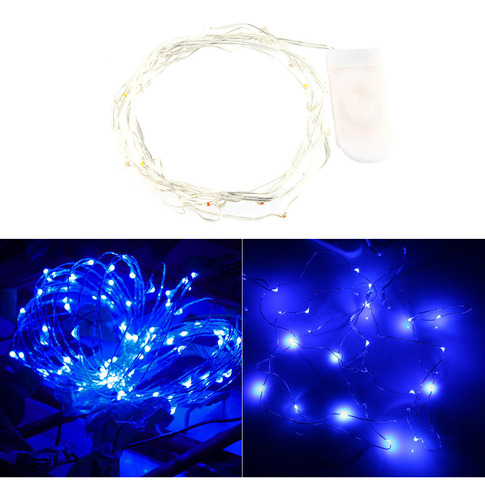 Cadena De Luces De Alambre De Cobre Alimentadas Con Celdas D