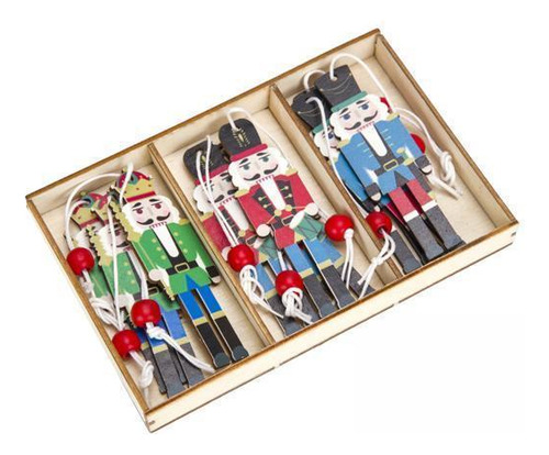 3 Cascanueces Colgantes Para Árbol De Navidad, Estilo A