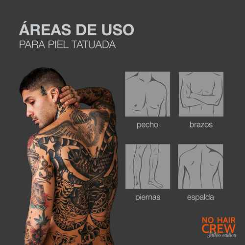 No Hair Crew Tattoo Edition - Crema Depilatoria Para Cuerpo