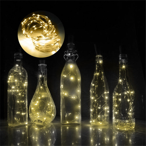 Cadena De 10 Luces Led K 1m Con Forma De Corcho Para Botella