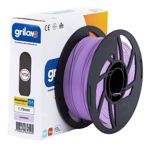 Filamentos Pla Boutique Grilon3 1kg 1.75mm Lavanda