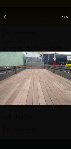 Somente A Carroceria 7,60 M.b Ford Vw Aceito Troca Moto