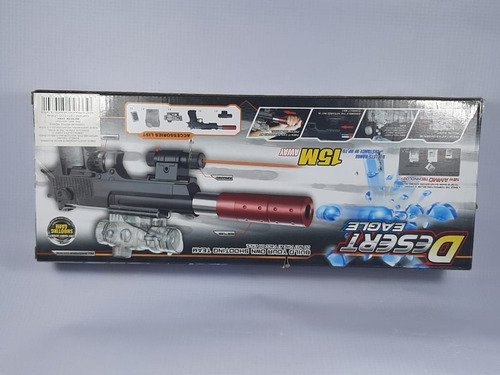 Pistola Desert Eagle Hidrogel Manual. Juguete 15 M