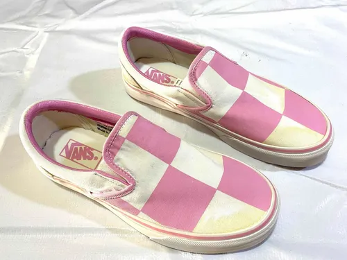 pecho Picotear Scully Tenis Vans Cuadros Rosa Con Blanco | MercadoLibre 📦