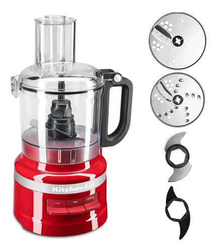 Procesador De Alimentos Kitchenaid Rojo 1,6lts 3 Velocidades