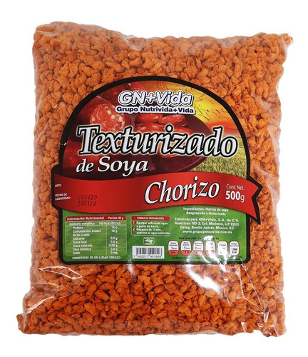 Soya Texturizada Sabor Chorizo Desgrasada 500 G Gn
