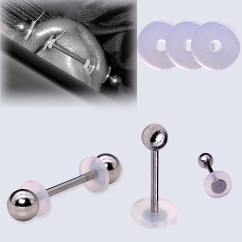 Discos De Piercing Curativos De Silicona Que No Se Tiran Par