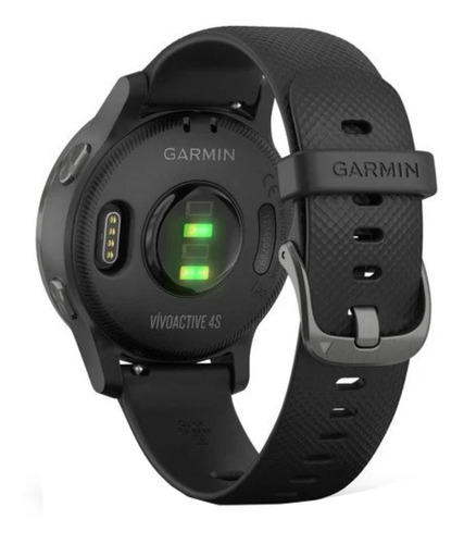 Imagen 5 de 5 de Smartwatch Garmin Vivoactive 4S 1.1" caja 40mm de polímero reforzado con fibra black, malla black de silicona y bisel slate de acero inoxidable