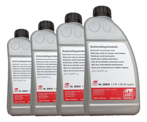 Kit 4 Óleo Do Câmbio Automático Febi 29934 Atf Dexron 3 Sint