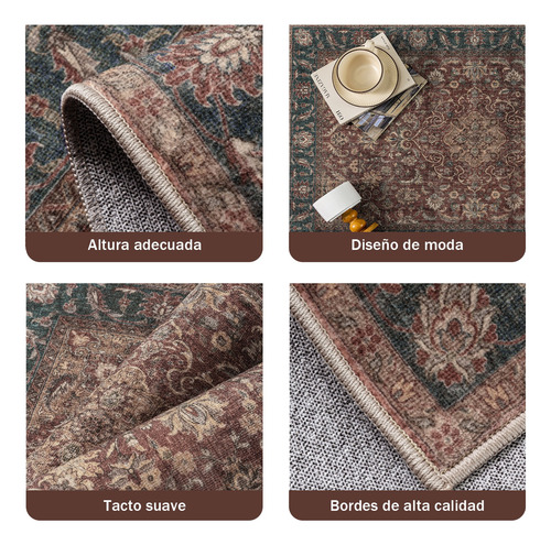 1.8x2.7m Alfombras Persas Vintage Para Sala Tapetes Recamara