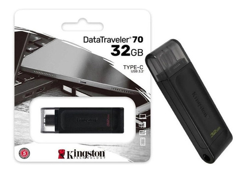 Pendrive Kingston Usb 3.2 Data Traveler 70 32gb Tipo C Sd99