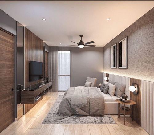 Departamento En Centro Temozon Norte Con Área De Construcción Como De Una Casa.