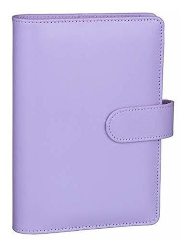 A6 Pu Cuaderno De Cuero Aglutinante Rellenable Aglutina...