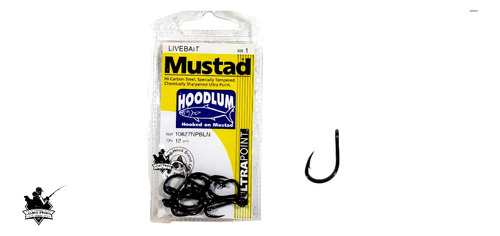 Anzuelo Mustad Ultra Point 10827 Nº1 Boga Carpa Irrompible