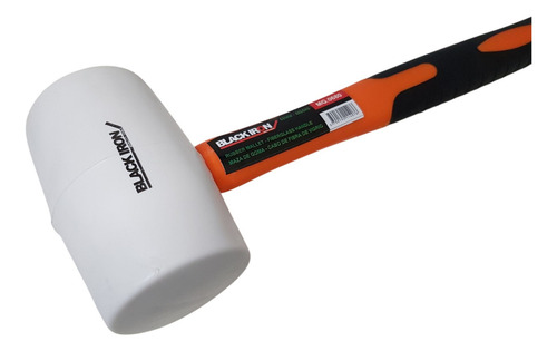 Maza De Goma Grande 680grs Black Iron Cabo Fibra De Vidrio