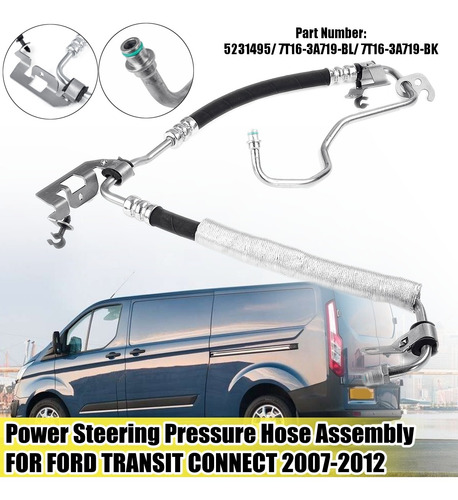 Imagen 1 de 9 de Manguera De Presión De Dirección Asistida Para Ford Transit