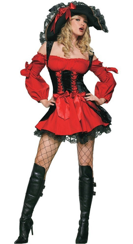 Disfraz De Pirata Sexy Para Mujer Talla: L Halloween