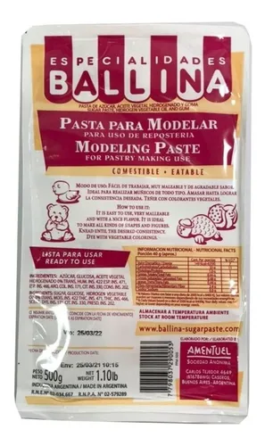 comprar Pasta Pasta De Modelar Ballina 500 Grs Cotillon Sergio Once