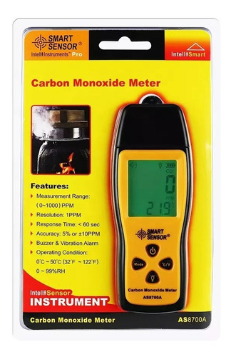 Medidor Monóxido Carbono Co Gas Gases Ppm Gas Smart Sensor