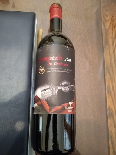 Botella De Vino Estudiantes De La Plata Campeón América 2009