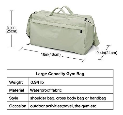 Bolsa Deportiva De Gimnasio Para Mujer, Bolsa De Viaje Y Ent