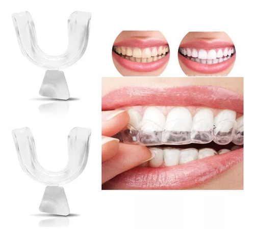 Kit 2 Placa Protetor Bucal Anti Bruxismo Evita Ranger Dentes