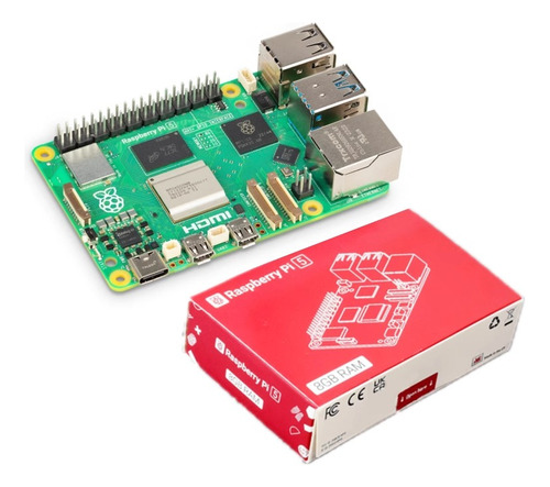 Raspberry Pi 5 8gb + Kit Con Fan Case Oficial Fuente Y Hdmi