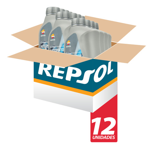 Kit 12 Un Fluido Transmissão Atf Diafluid Sintético Repsol