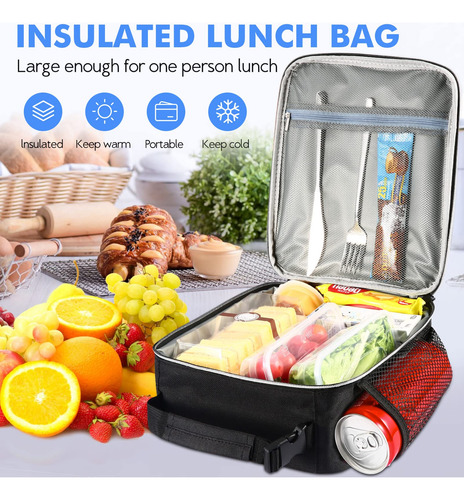 Lonchera Aislante, Bolsa De Almuerzo Pequeña Y Duradera