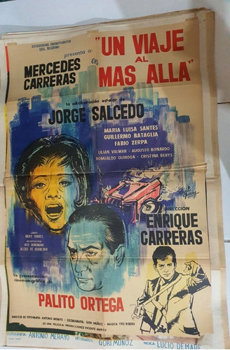 Antiguo Afiche De Cine Original-un Viaje Al Mas Alla'- Sb