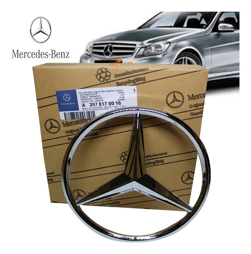 Emblema Mercedes Benz C180 B200 Cla200 A200 Gla Original