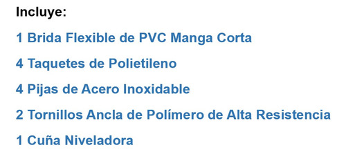 Brida Flexible Coflex Para Wc. Modelo Pb-200