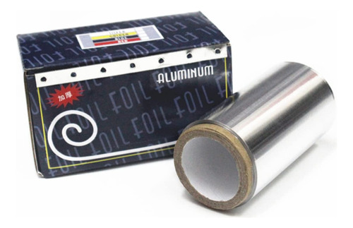 10 Rollos Papel Aluminio Para Realizar Mechas De 50m 