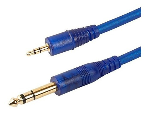 1/8 Macho A 1/4 De Cable Estereo Macho Plateado 3.5mm 1/8  