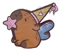 Comprar Piñata Capibara Carpincho Cumpleaños Chocolate Capybara Bonete Geométrico Grande