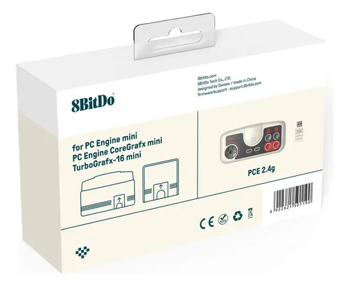 Gamepad Pce Inalámbrico De 8 Bits, 2,4 G, Para Pc Engine Min