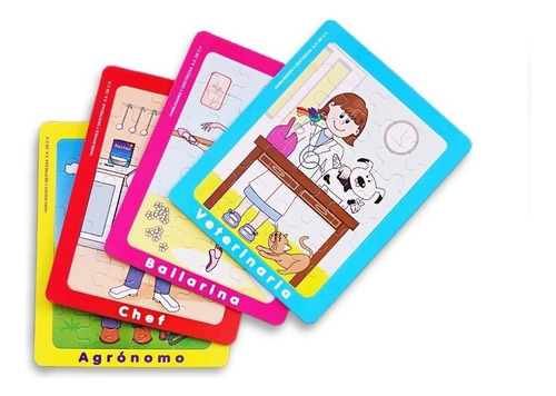 Juegos Rompecabezas Oficios Y Profesiones Educativo Niños