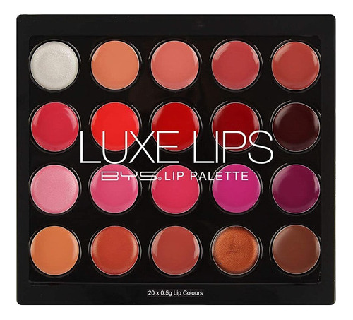 Bys Luxe Lip Palette 20 Colores De Labios: Usa Solo O Mezc