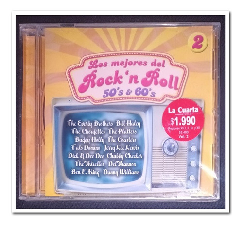 Los Mejores Del Rock'n Roll 50's & 60's, Cd Sellado