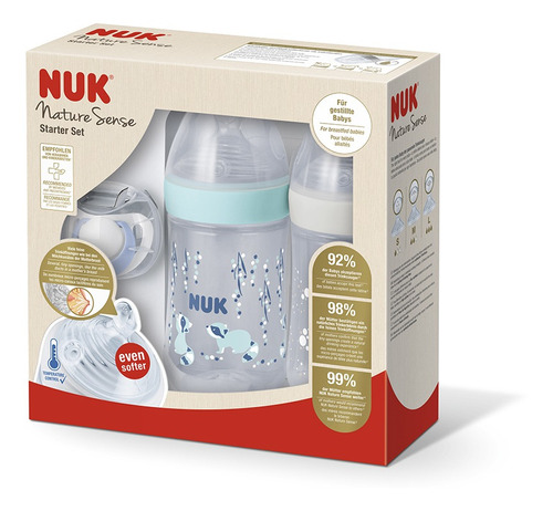 Set Nuk Nature Sense Control Temp. Twin - Bebes Y Niños