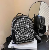Comprar Mochila Diamante Elegante De Mujer Estilo Coreana Monedero