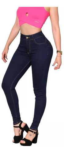 Calça Jeans Modeladora Lipo Bojo Empina Bumbum Cinta Lycra