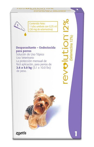 Antiparasitario Revolution Para Perros De 2,5 A 5 Kg. Np