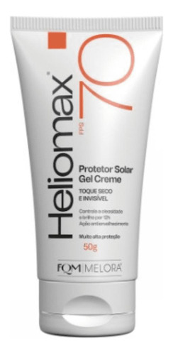 Melora Heliomax Protetor Solar Gel Creme Facial Fps 70 Toque