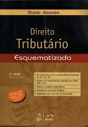 Livro Direito Tributário Esquematizado 4ª Ed Ricardo Alexand