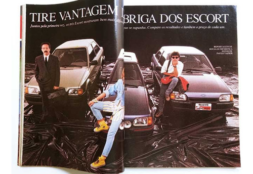 Revista Quatro Rodas - Teste Ford Escort L, Ghia E Xr3 1987