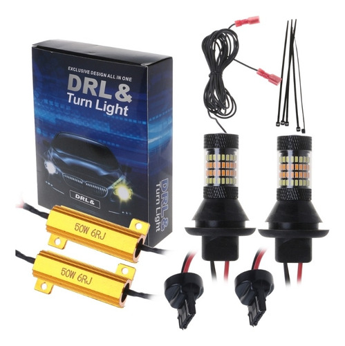 T2 744 96-led 314 5w De Doble Color Switchback Led Drl Turn