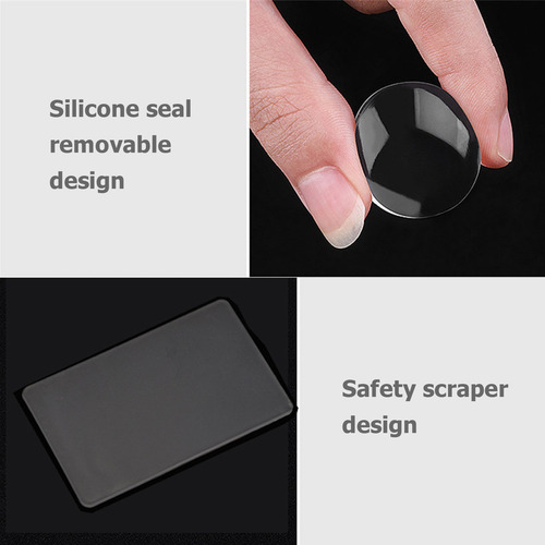 Estampador De Uñas De Silicona Transparente De Doble Cara Co