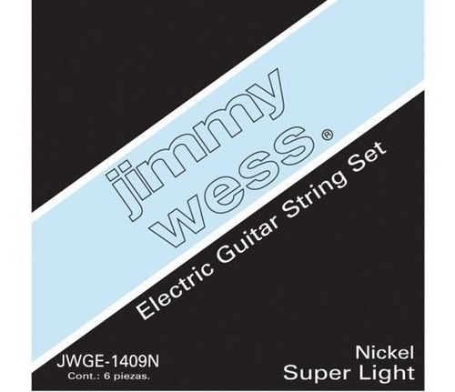 Jimmy Wess 1409n Encordadura Jgo Cuerdas Guitarra Eléctrica